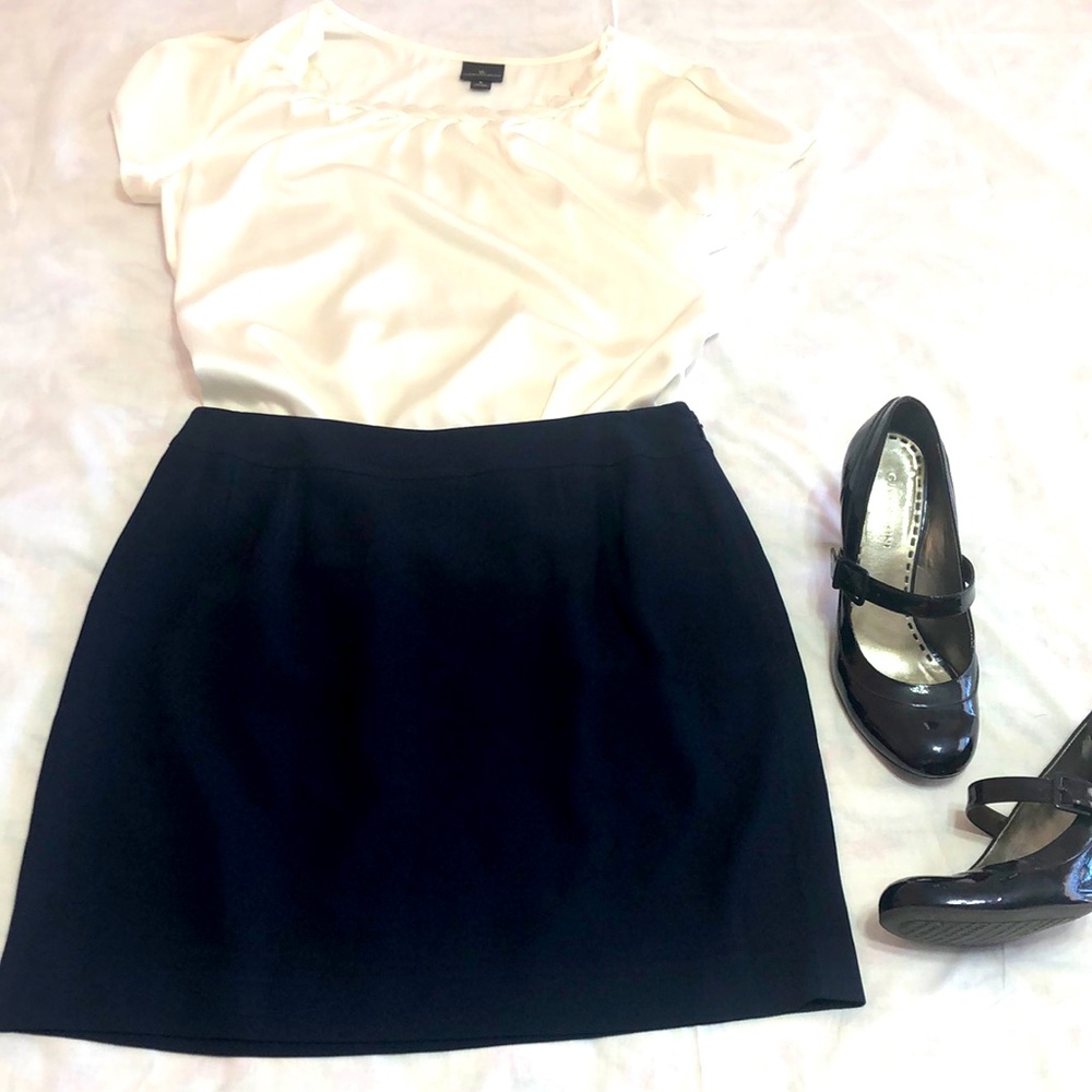 Navy Blue Pencil Skirt